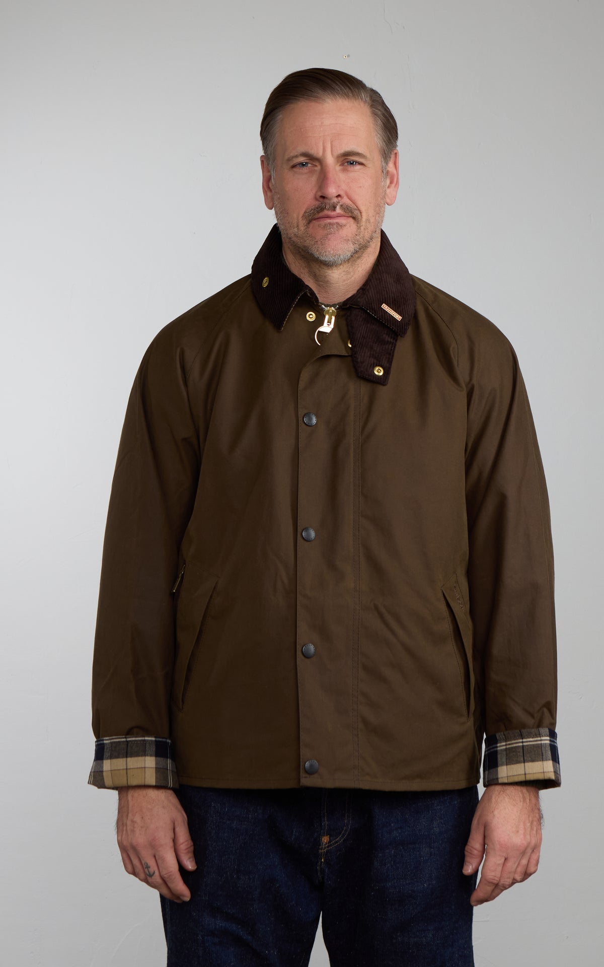 Barbour Icons Transport Wax Jacket Brown
