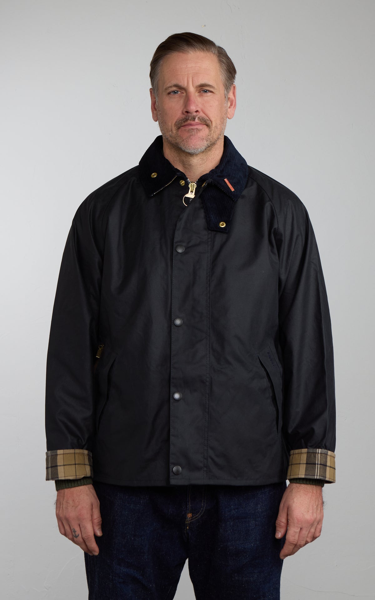Barbour Icons Transport Wax Jacket Navy