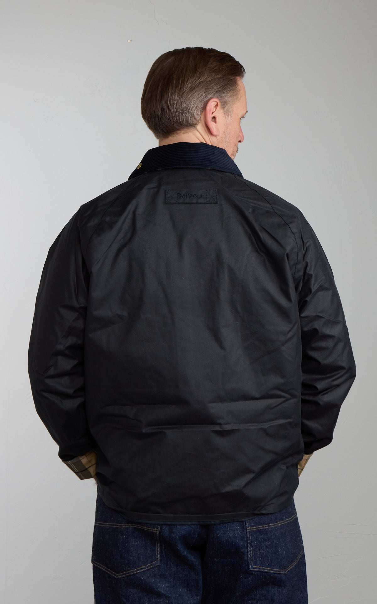 Barbour Icons Transport Wax Jacket Navy