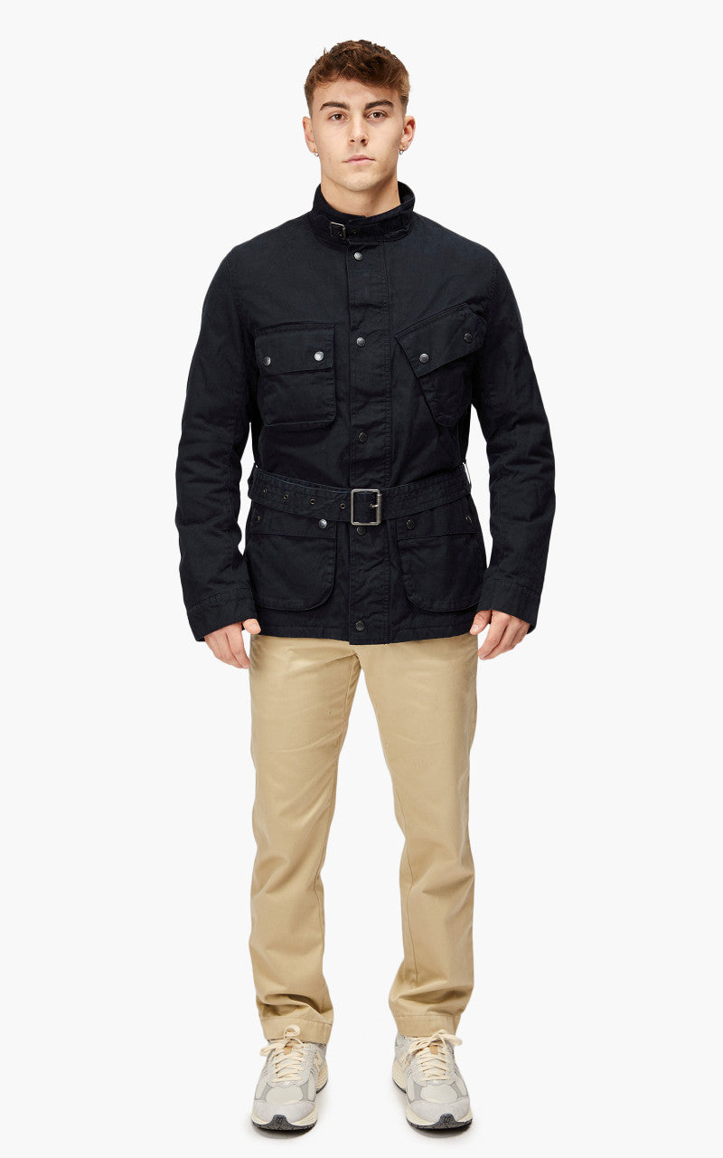 Barbour International Winter Grid A7 Casual Jacket Navy