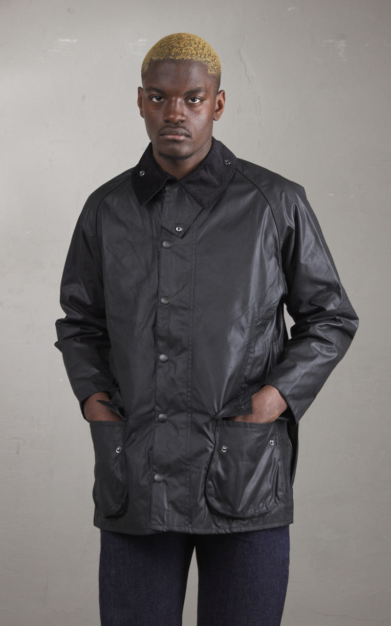 Barbour Beaufort Wax Jacket Black