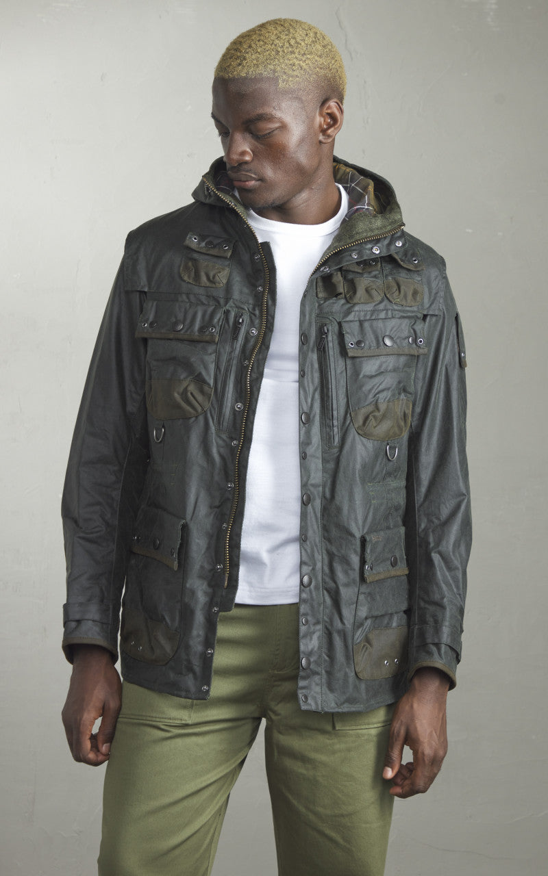 Barbour x To Ki To Military Wax Jacket Sage