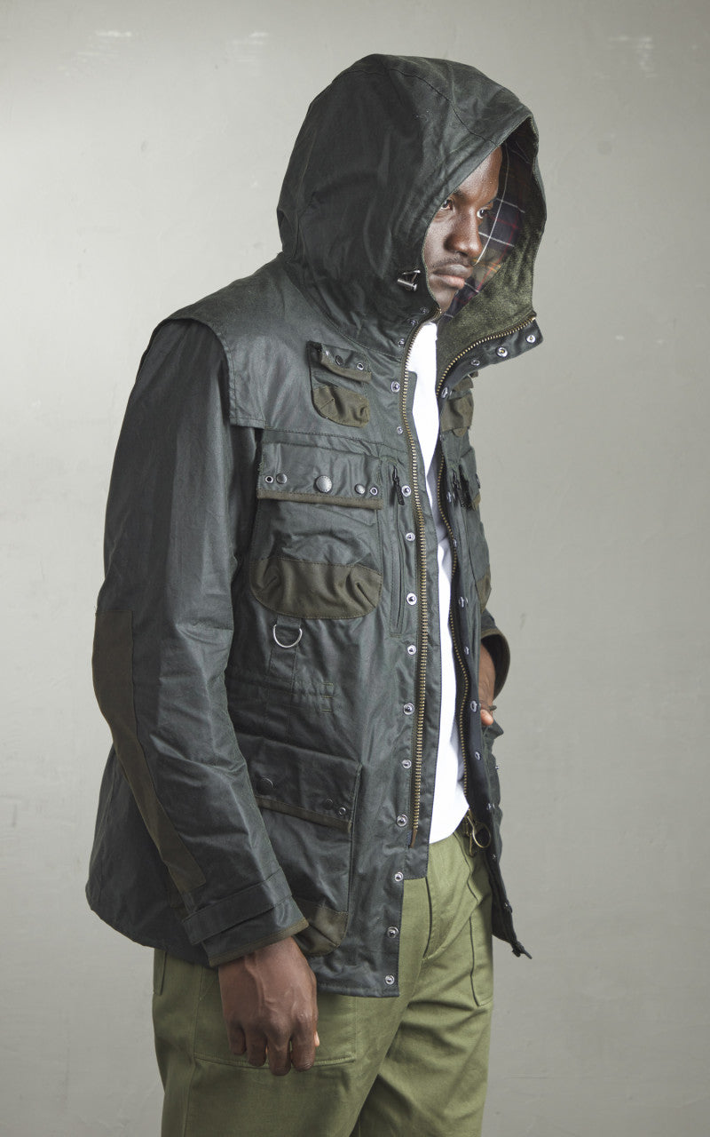 Barbour x To Ki To Military Wax Jacket Sage