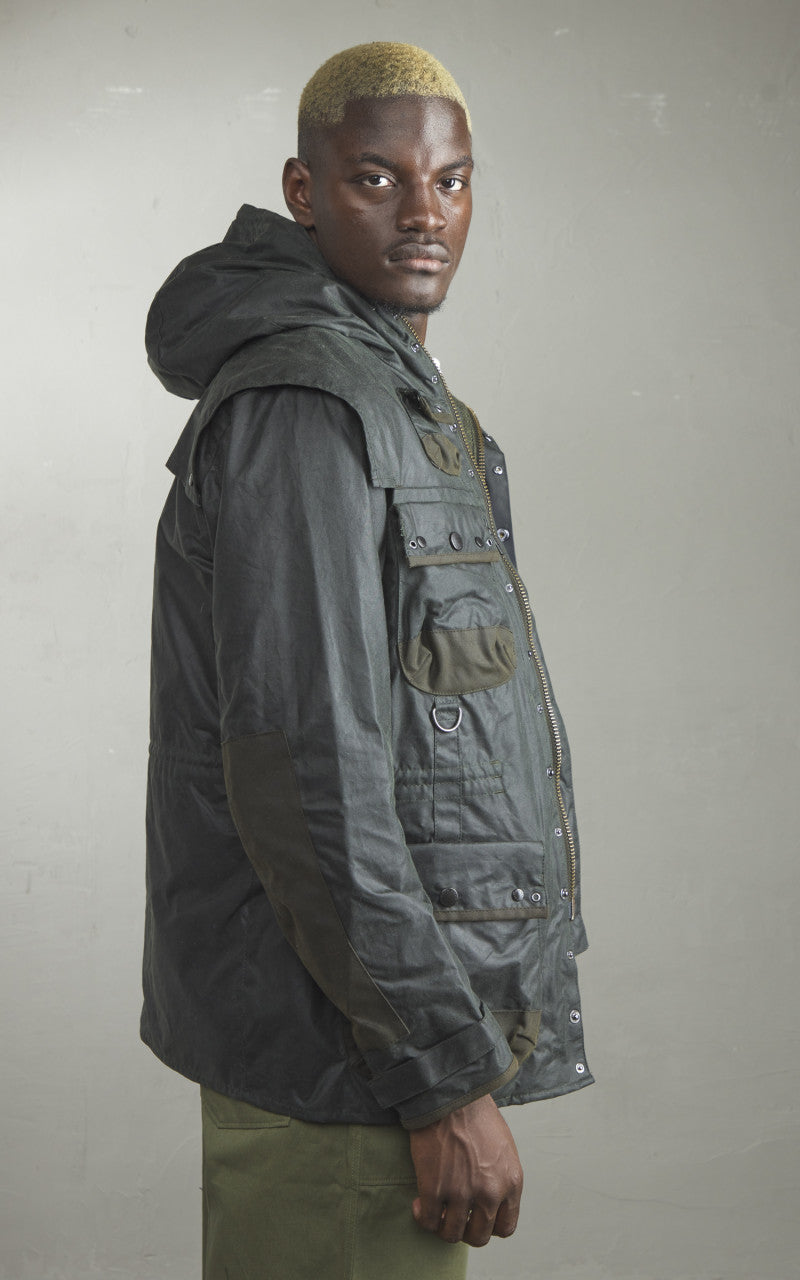 Barbour x To Ki To Military Wax Jacket Sage