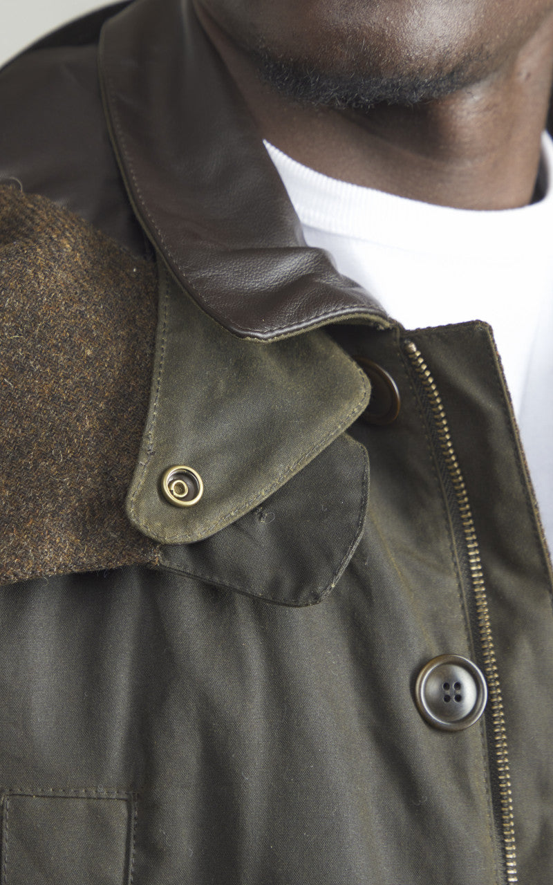 Barbour x To Ki To Shoreman Waxed Jacket Olive