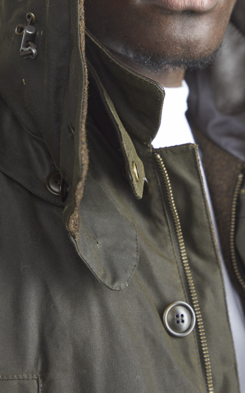 Barbour x To Ki To Shoreman Waxed Jacket Olive