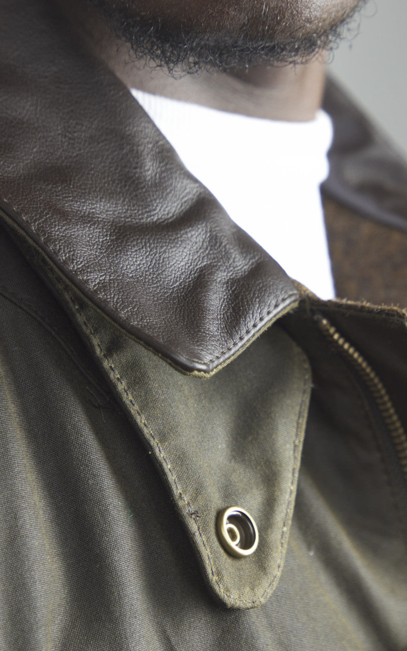 Barbour x To Ki To Shoreman Waxed Jacket Olive