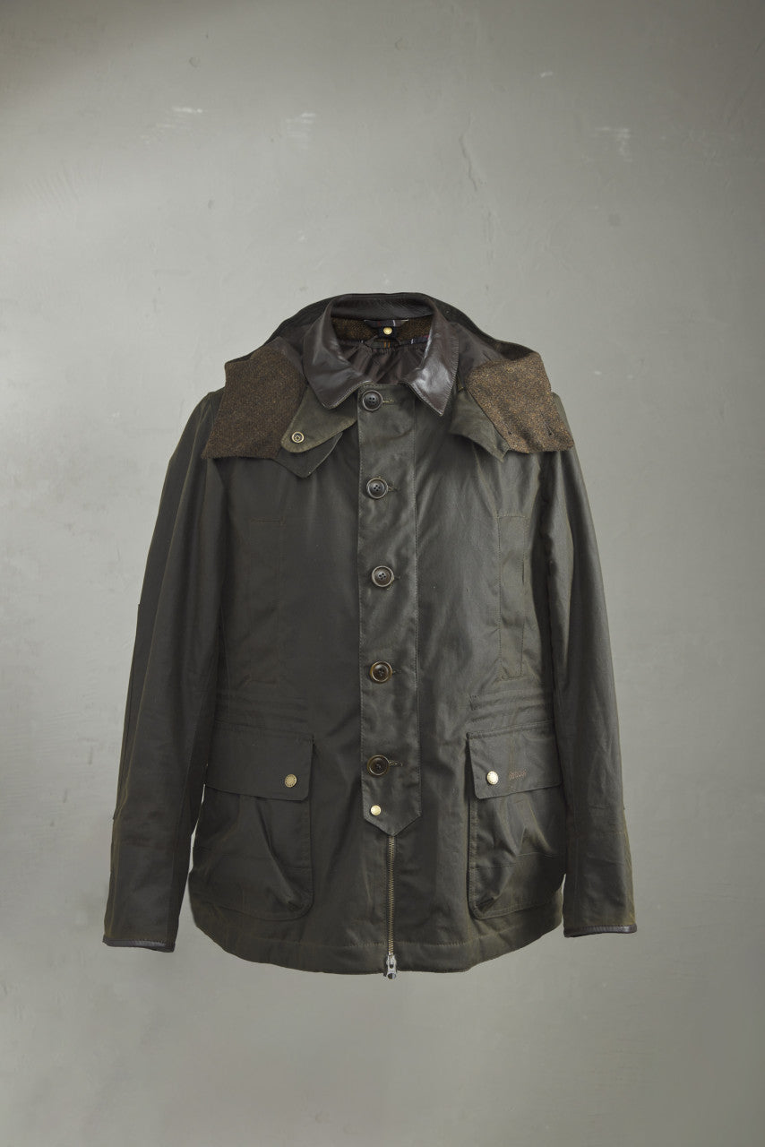 Barbour x To Ki To Shoreman Waxed Jacket Olive