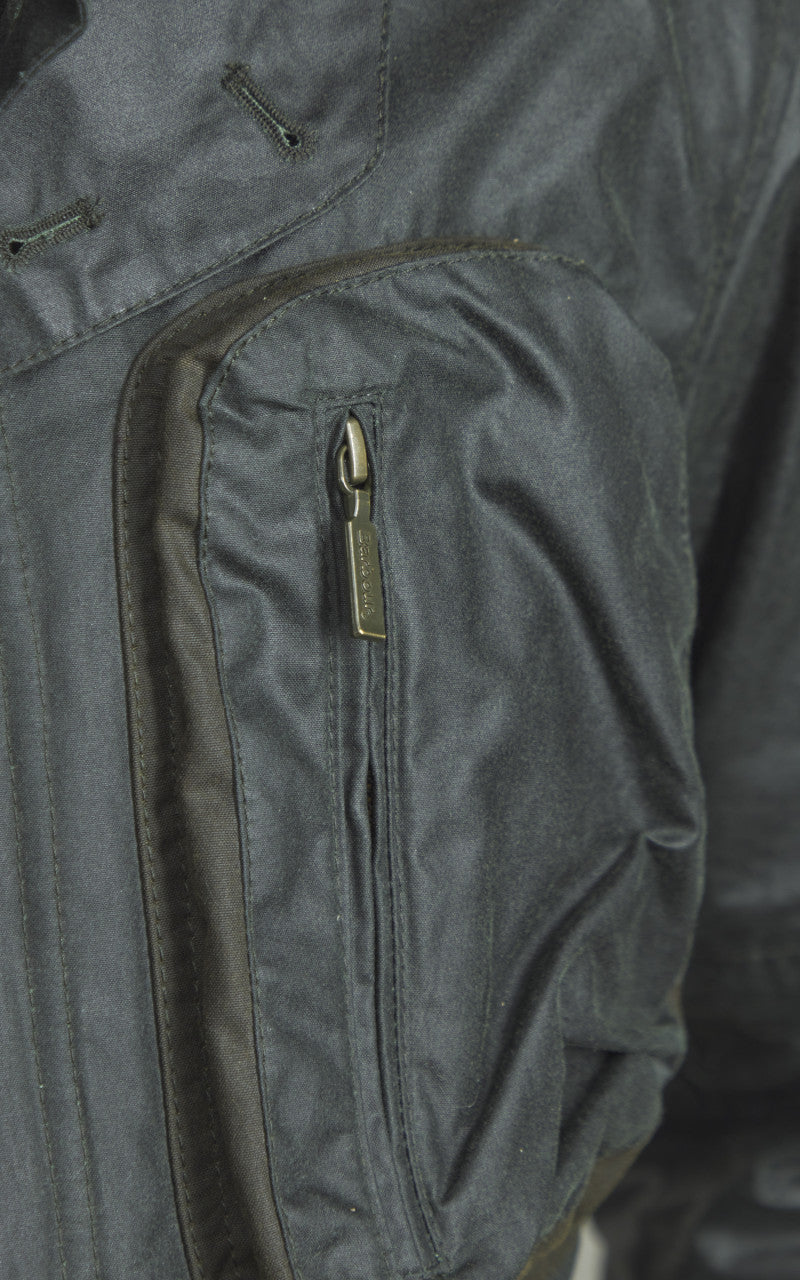 Barbour x To Ki To Outland Waxed Jacket Olive