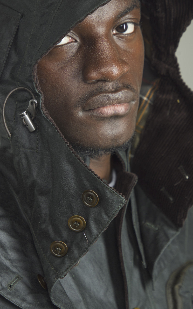 Barbour x To Ki To Outland Waxed Jacket Olive