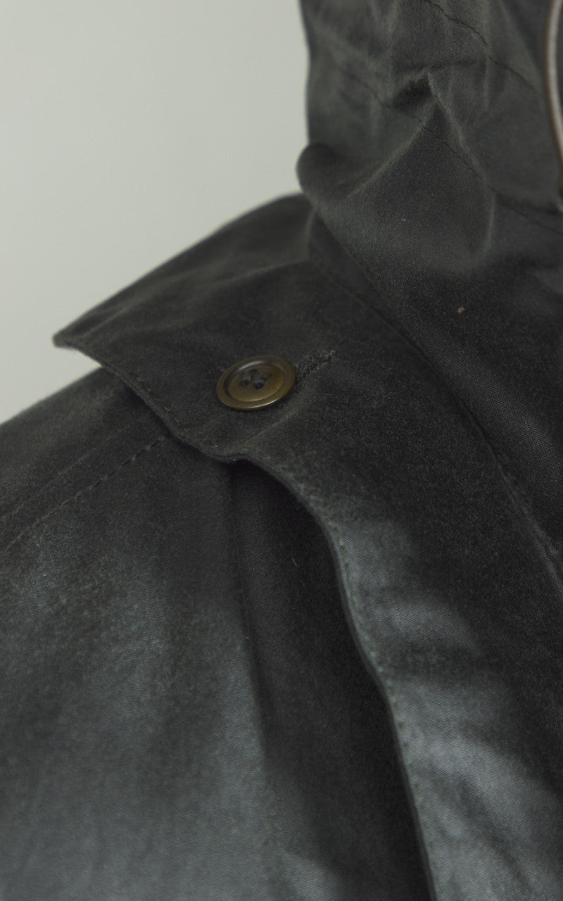 Barbour x To Ki To Outland Waxed Jacket Olive