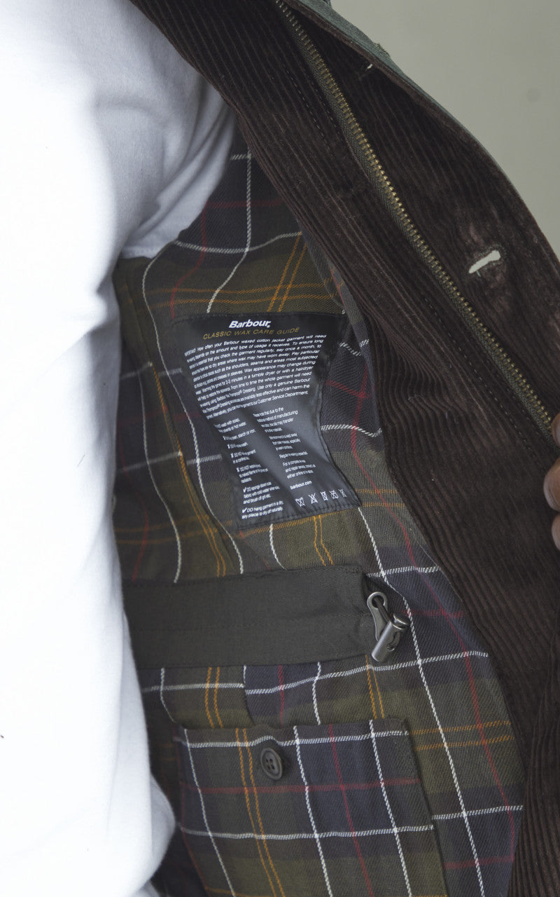 Barbour x To Ki To Outland Waxed Jacket Olive