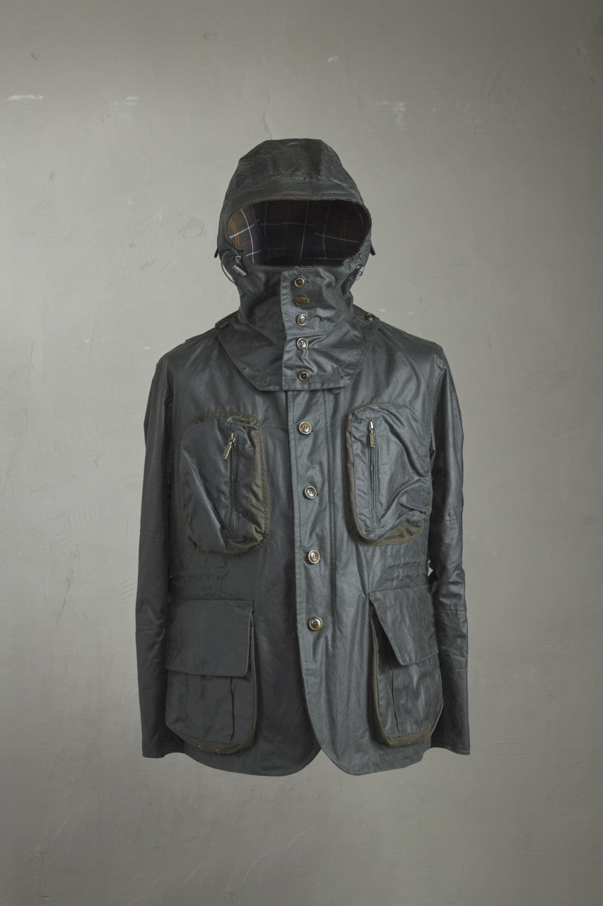 Barbour x To Ki To Outland Waxed Jacket Olive
