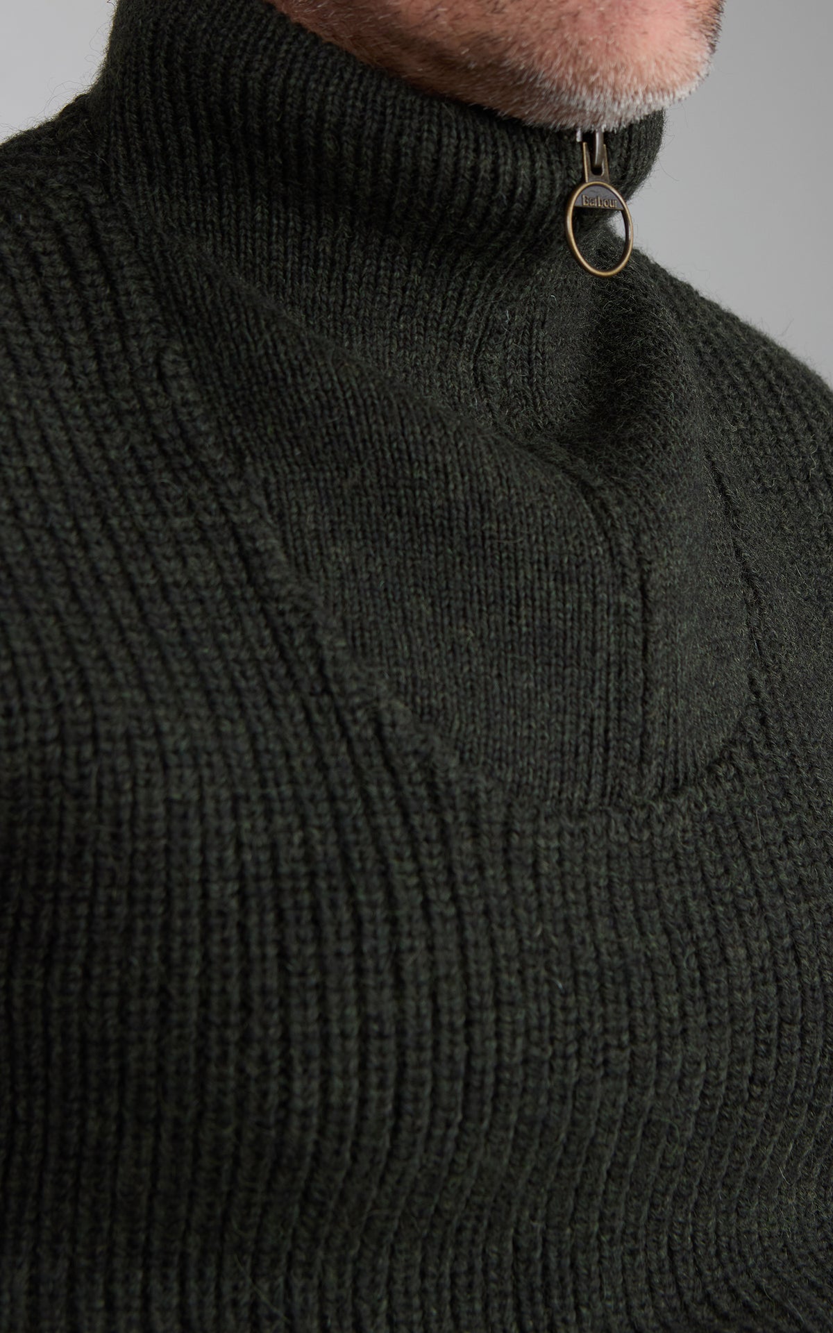 Barbour New Tyne Half Zip Pullover Olive
