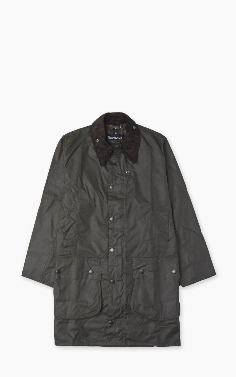 Barbour Border Wax Jacket Archive Olive