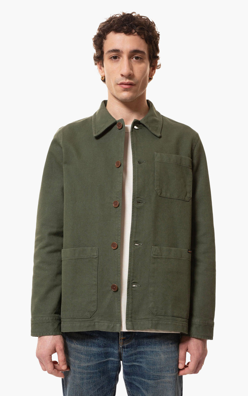 Nudie Jeans Barney Worker Jacket Olive
