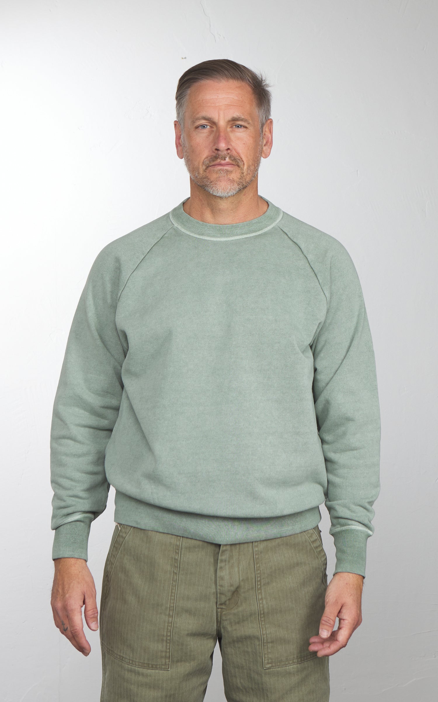 Barns Outfitters BR-26110 G.O.A.T. Slub Sweatshirt Sage