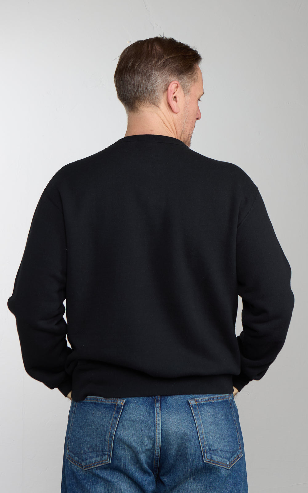 Barns Outfitters BR-3333 COZUN French Terry Crewneck Sweatshirt Black