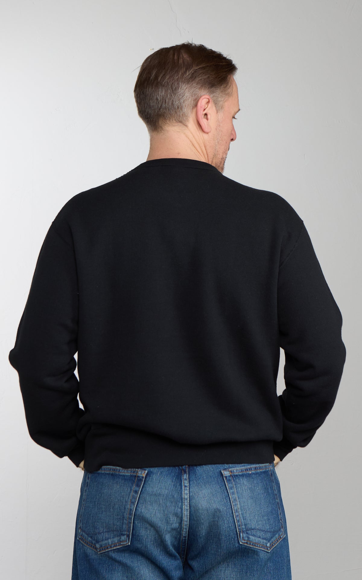 Barns Outfitters BR-3333 COZUN French Terry Crewneck Sweatshirt Black
