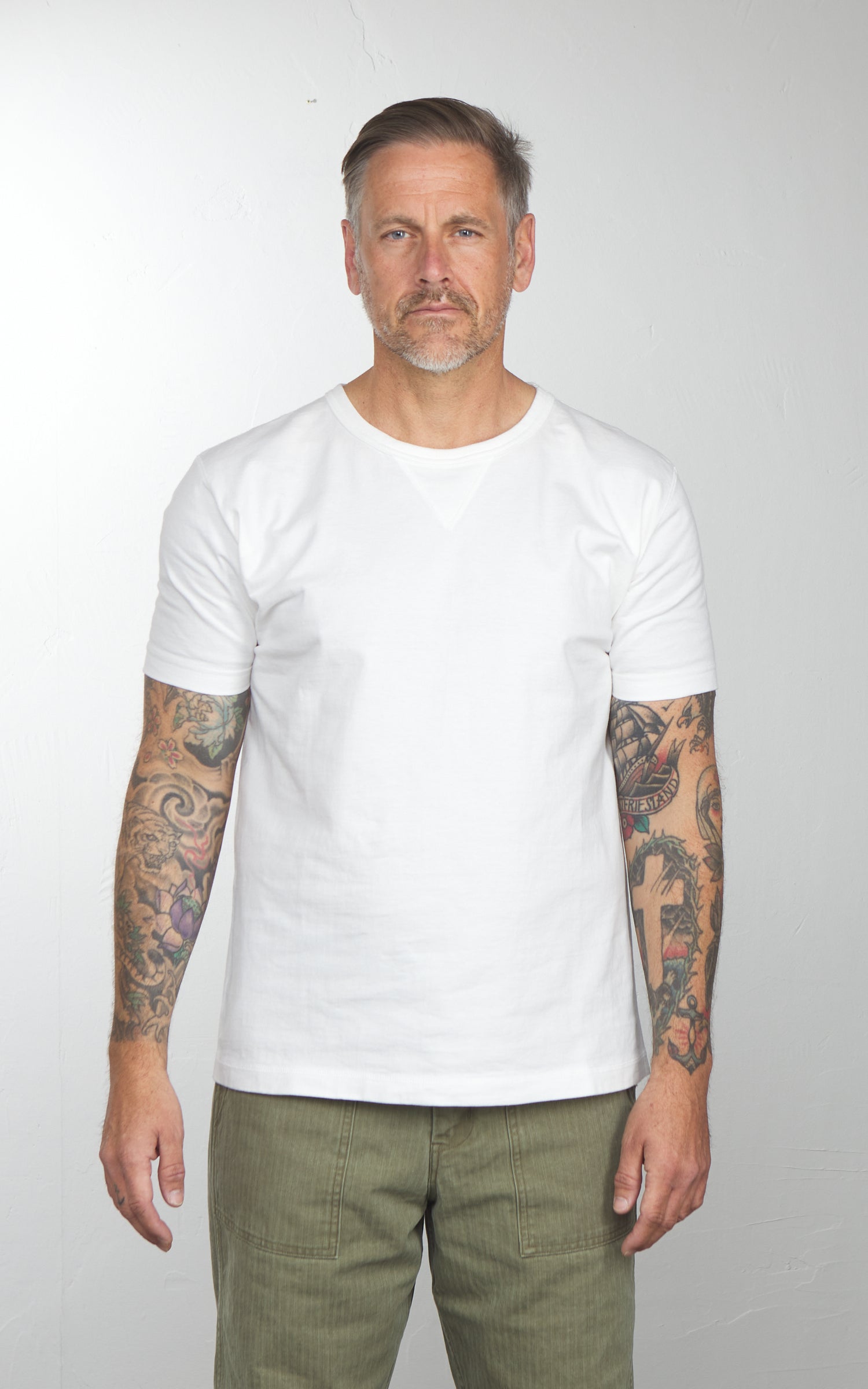 Barns Outfitters BR-8145 COZUN S/S Double V-Gusset T-Shirt Natural