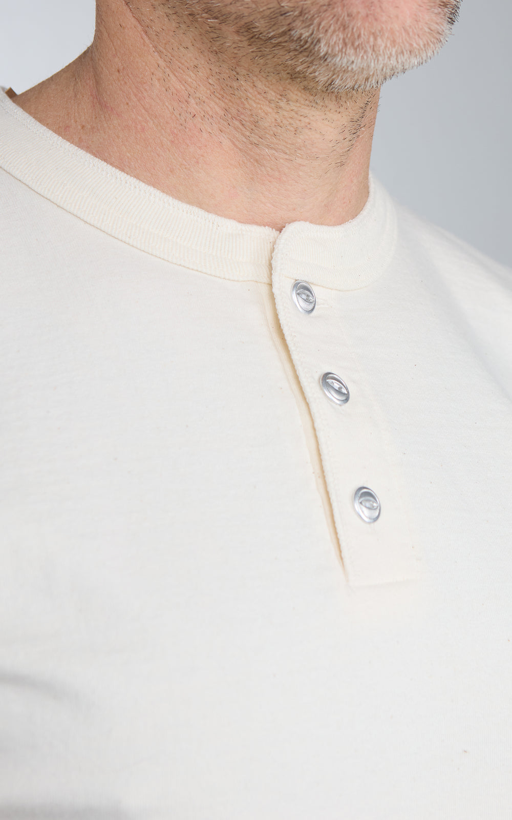 Barns Outfitters BR-8146SP COZUN S/S Henley T-Shirt Ivory