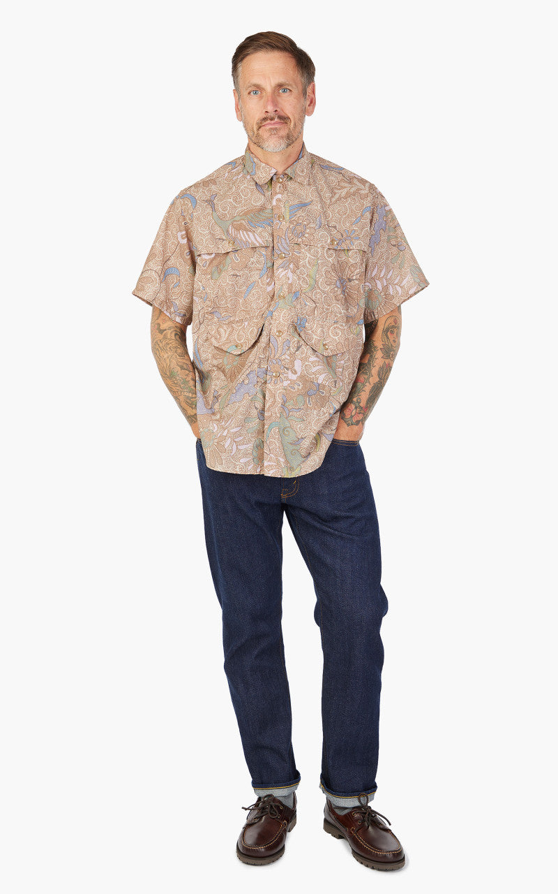 Beams Plus Short Sleeve Adventure Shirt II Beige