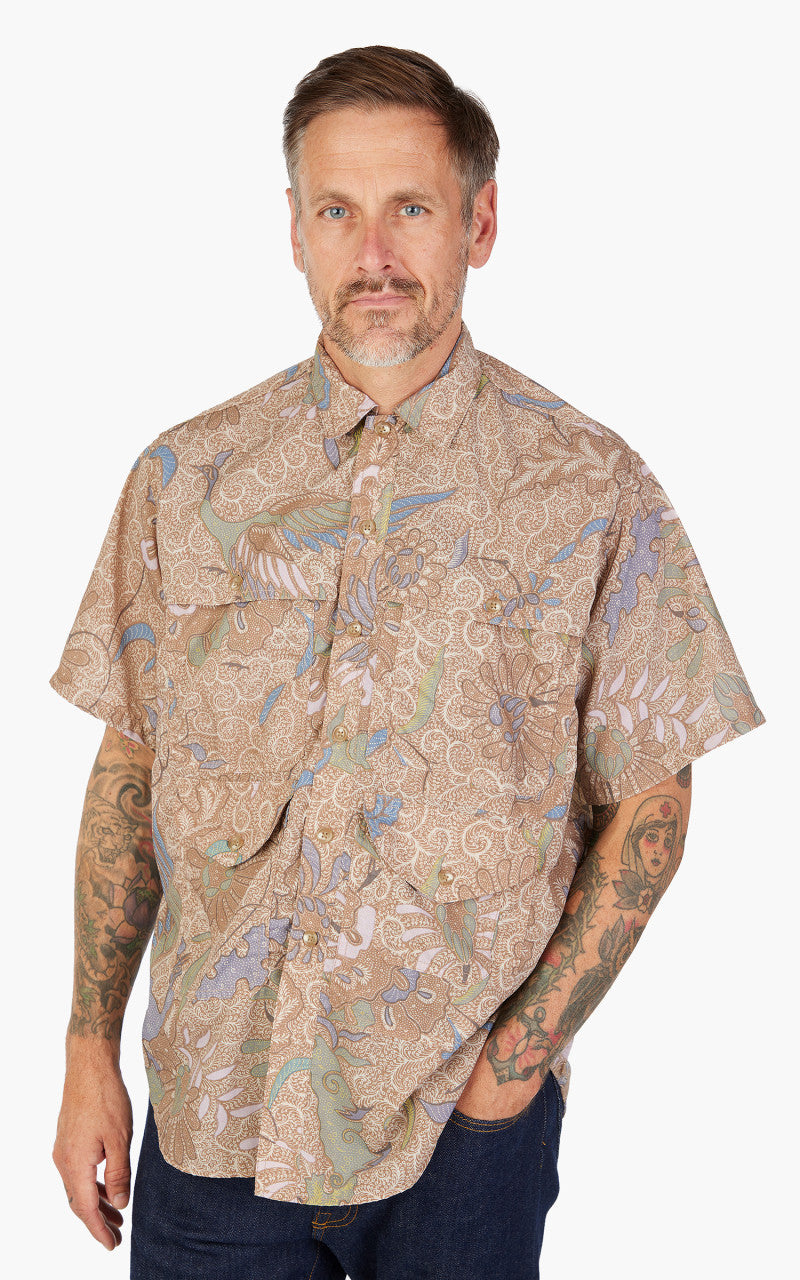 Beams Plus Short Sleeve Adventure Shirt II Beige