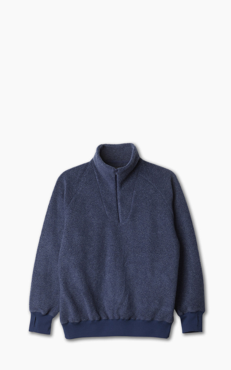 Beams Plus MIL Half Zip Fleece Navy