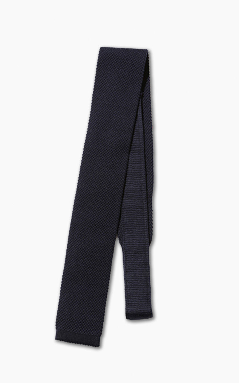 Beams Plus Wool Knit Tie SLD Navy