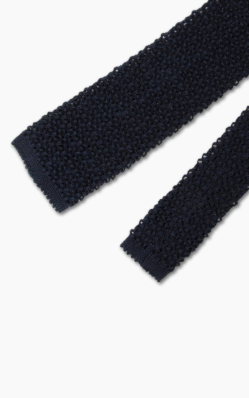 Beams Plus Wool Knit Tie SLD Navy