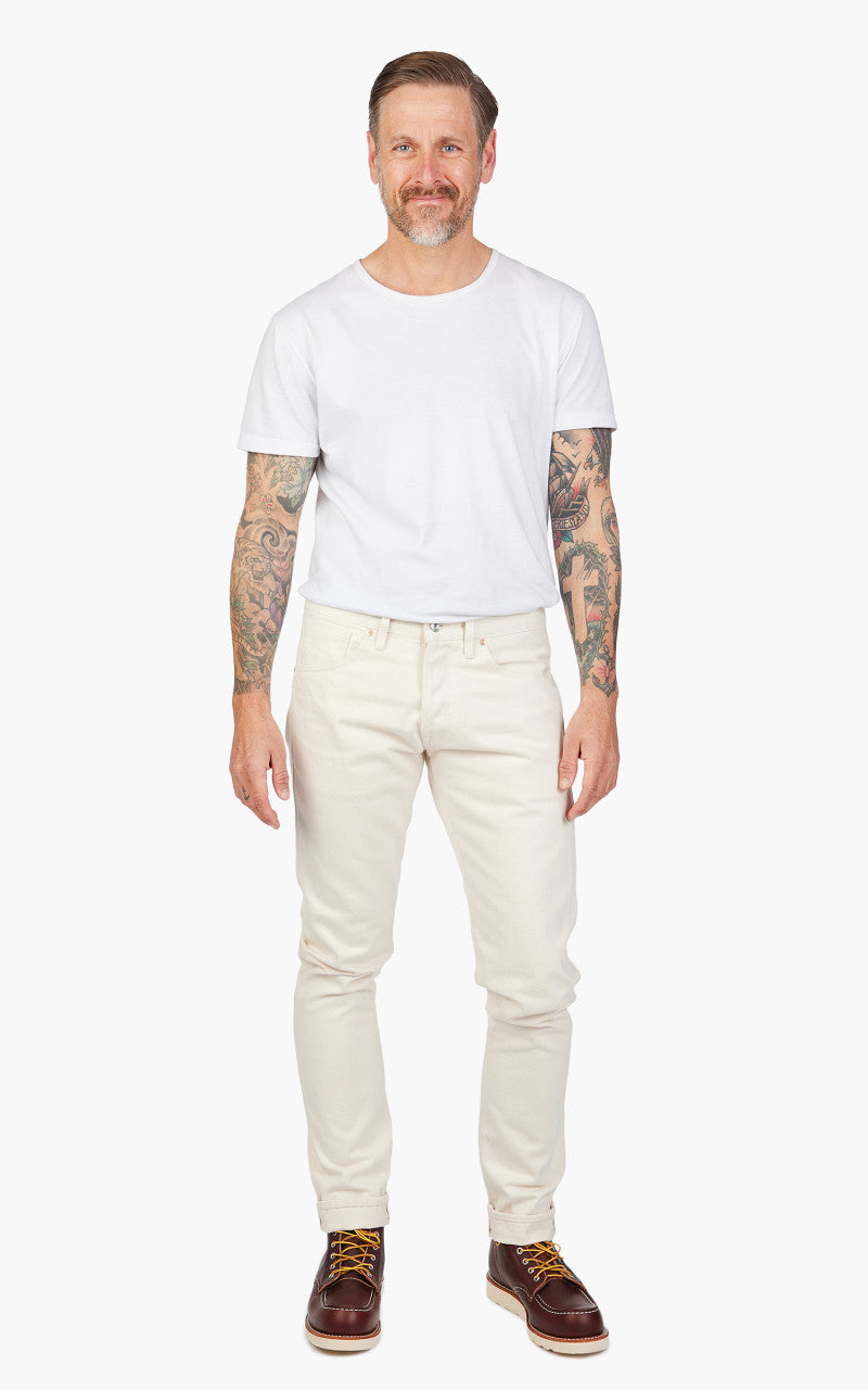 Benzak B-01 Slim Selvedge Colour Denim Ecru 14oz