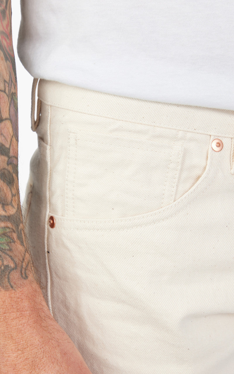 Benzak B-01 Slim Selvedge Colour Denim Ecru 14oz