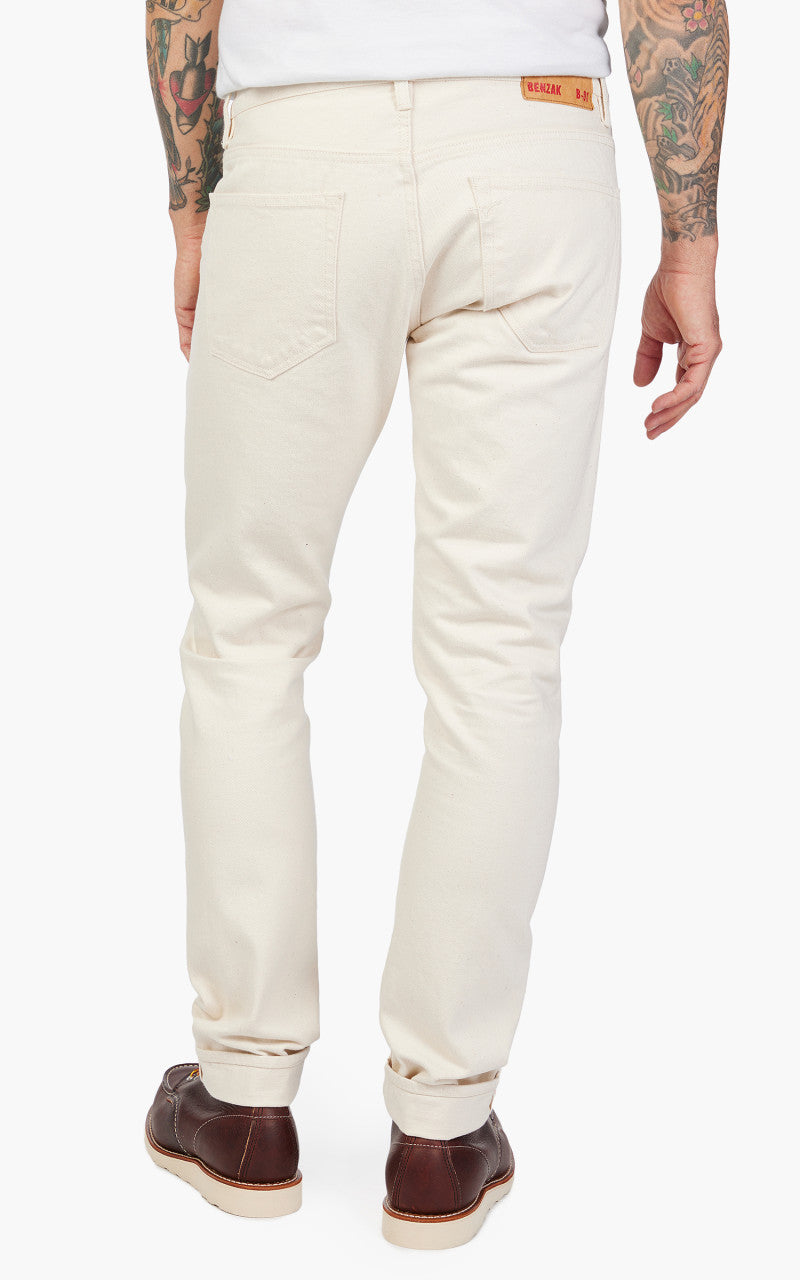 Benzak B-01 Slim Selvedge Colour Denim Ecru 14oz