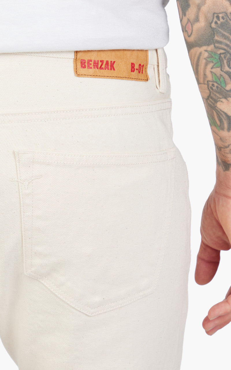 Benzak B-01 Slim Selvedge Colour Denim Ecru 14oz