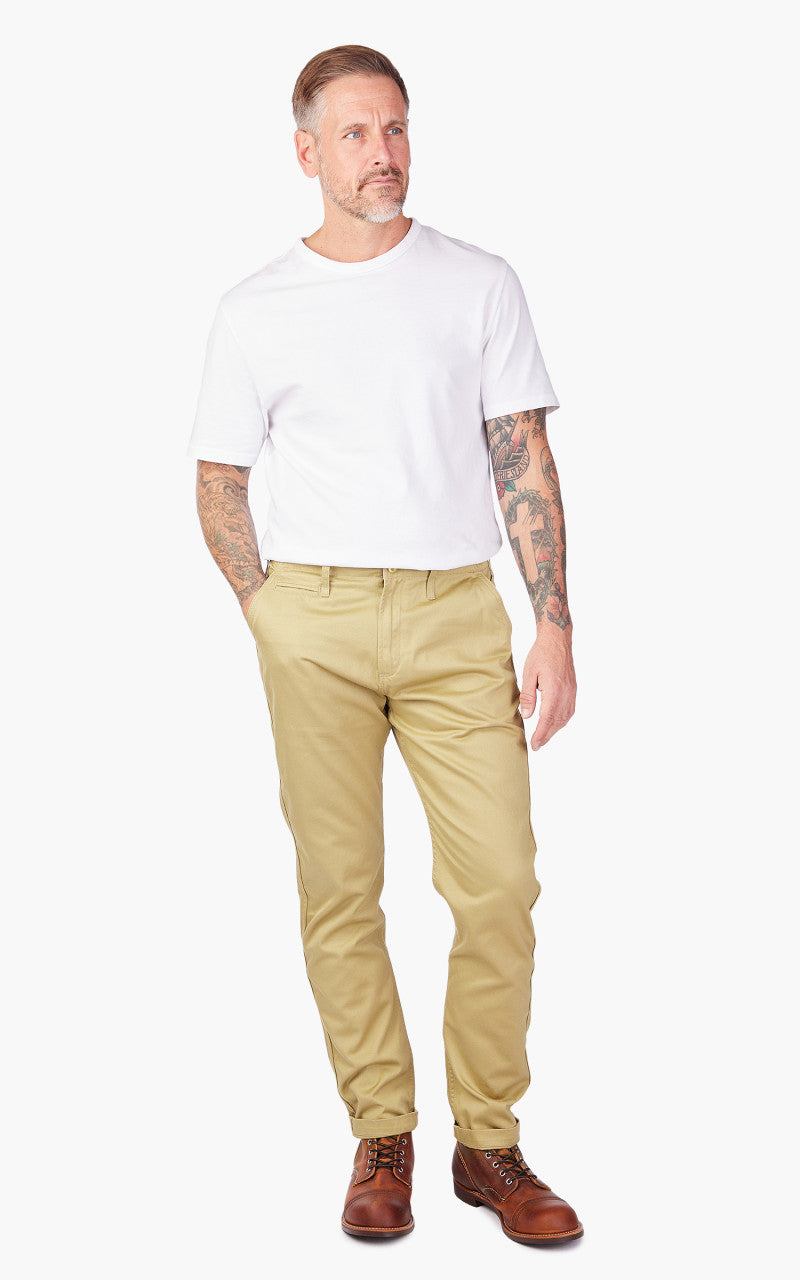 Benzak BC-04 Relaxed Chino Sateen Twill Bronze Brown