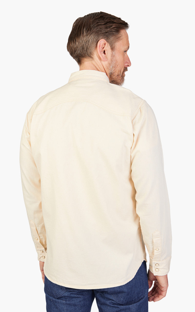 Benzak BCS-01 Western Shirt Ecru Denim 6oz