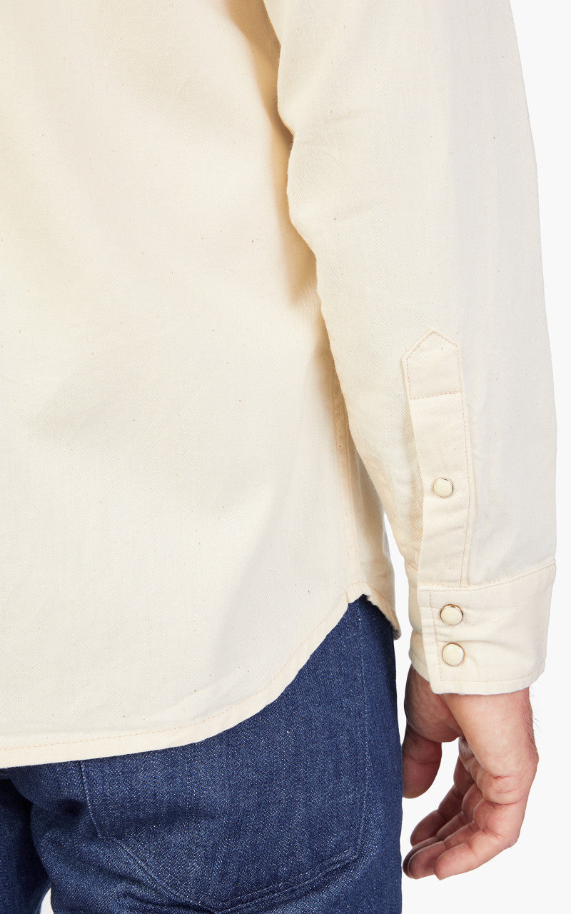 Benzak BCS-01 Western Shirt Ecru Denim 6oz