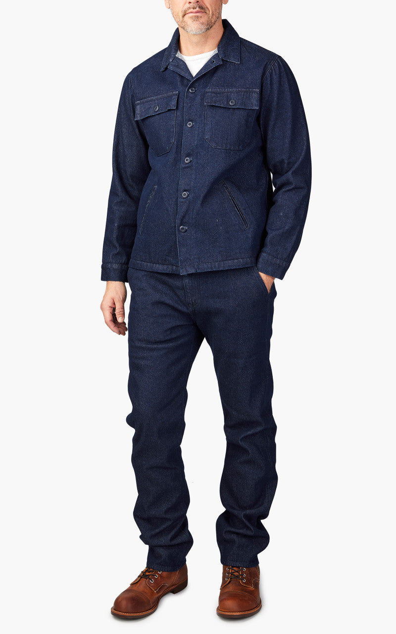 Benzak BWS-03 Military Overshirt Brushed Denim 13.75oz