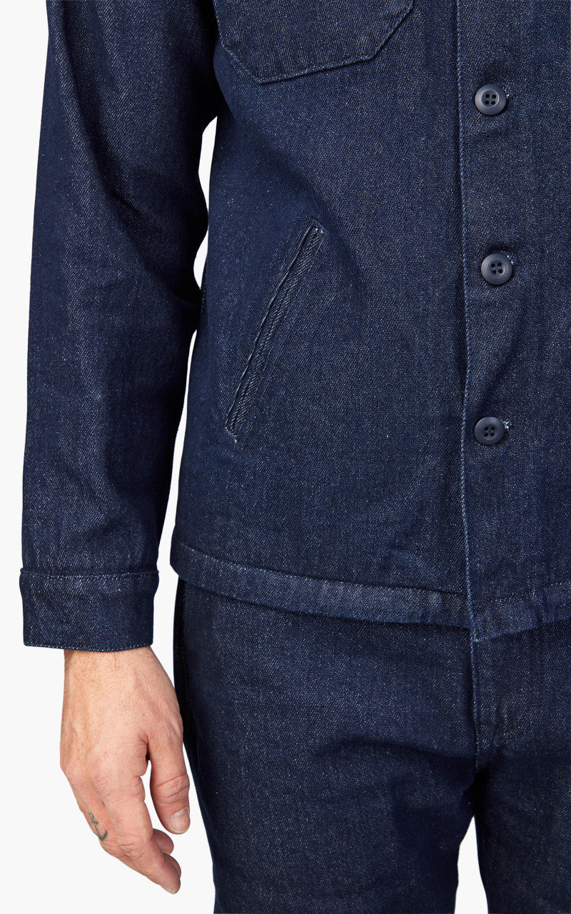 Benzak BWS-03 Military Overshirt Brushed Denim 13.75oz