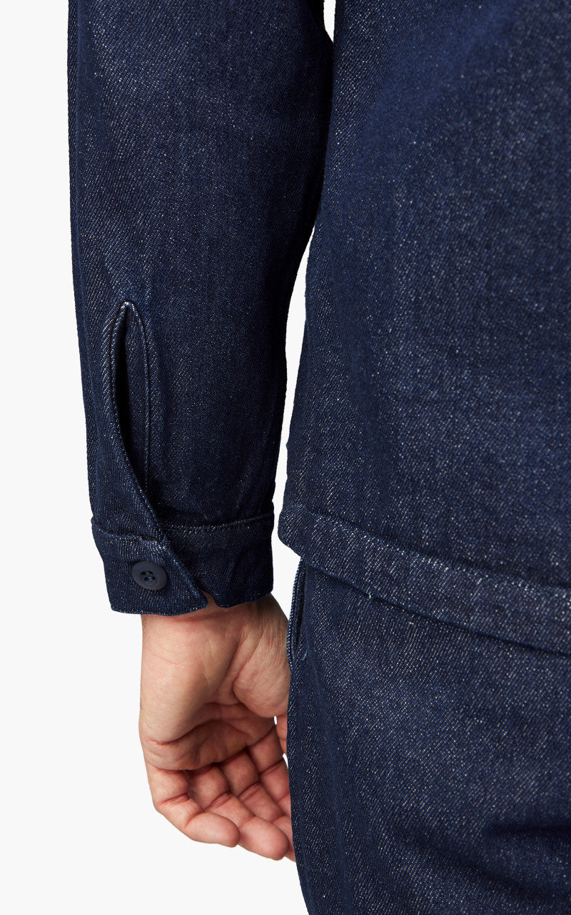 Benzak BWS-03 Military Overshirt Brushed Denim 13.75oz