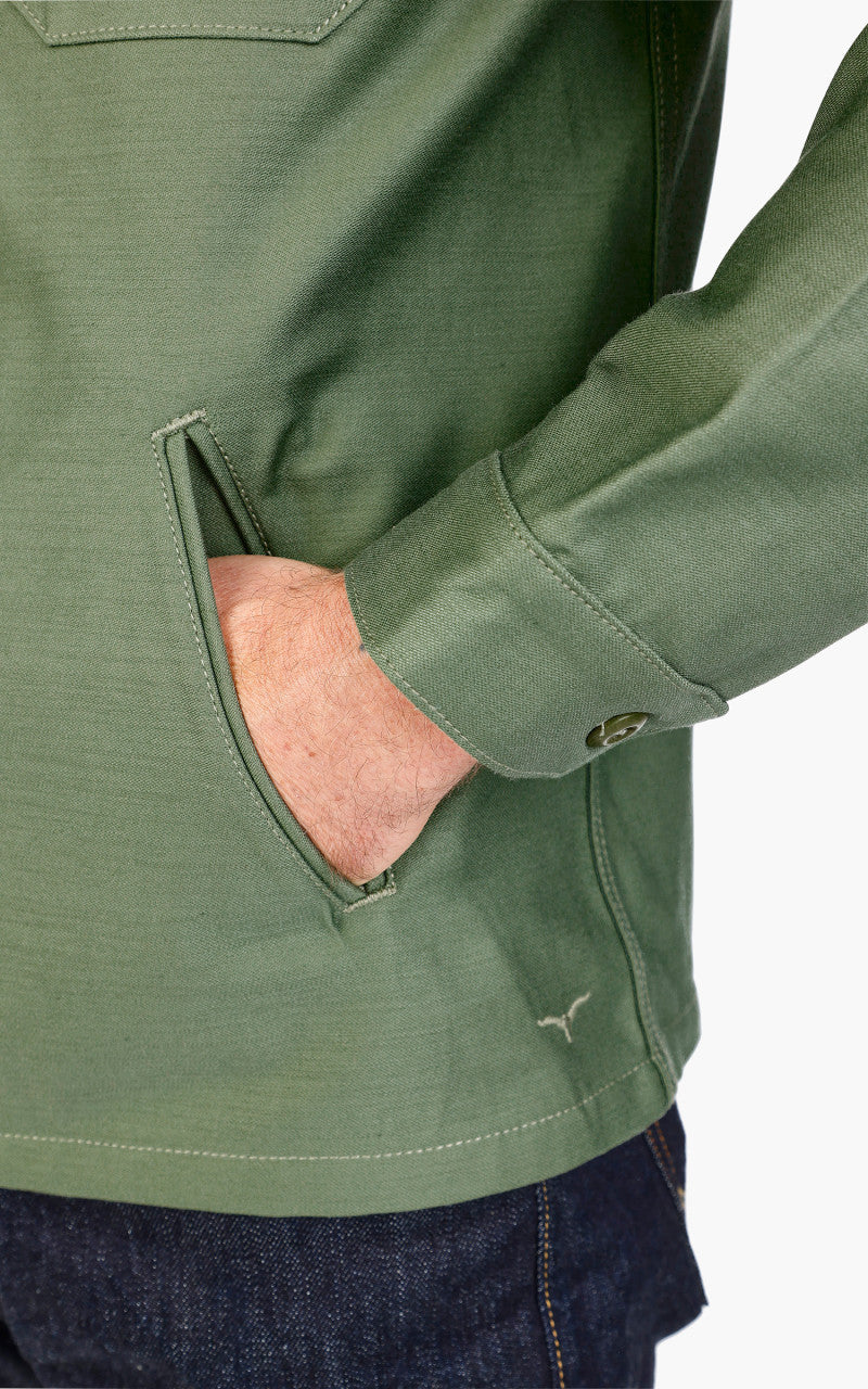 Benzak BWS-03 Military Overshirt Military Twill Army Green