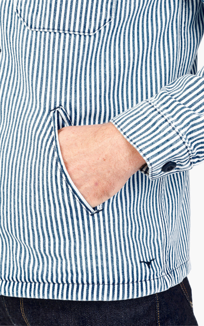 Benzak BWS-03 Military Overshirt Hickory Stripe