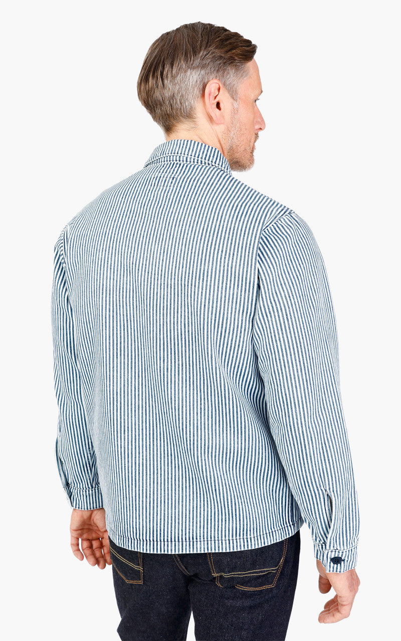 Benzak BWS-03 Military Overshirt Hickory Stripe