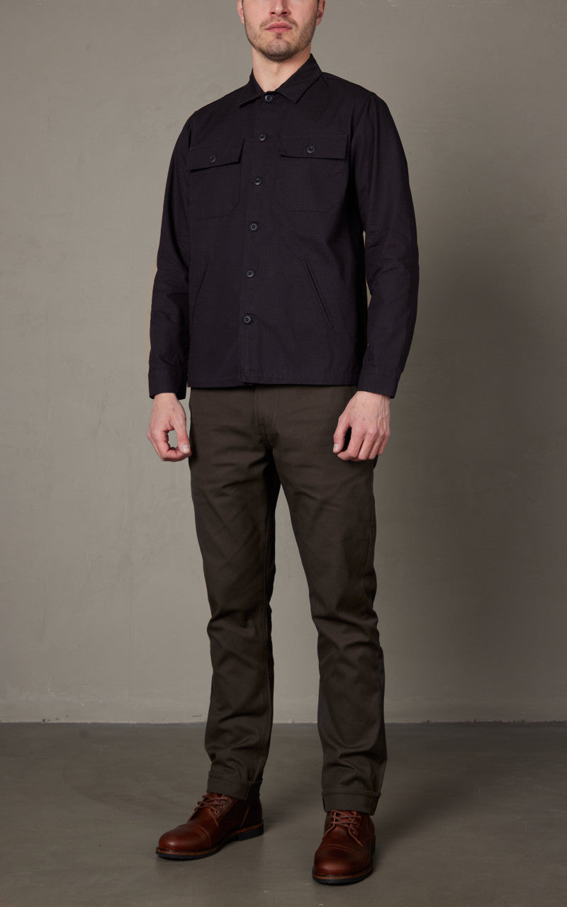 Benzak BWS-03 Military Overshirt Ripstop Navy