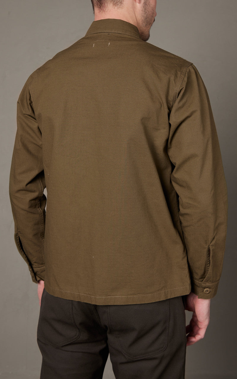 Benzak BWS-03 Militär Overshirt Ripstop Olivgrün