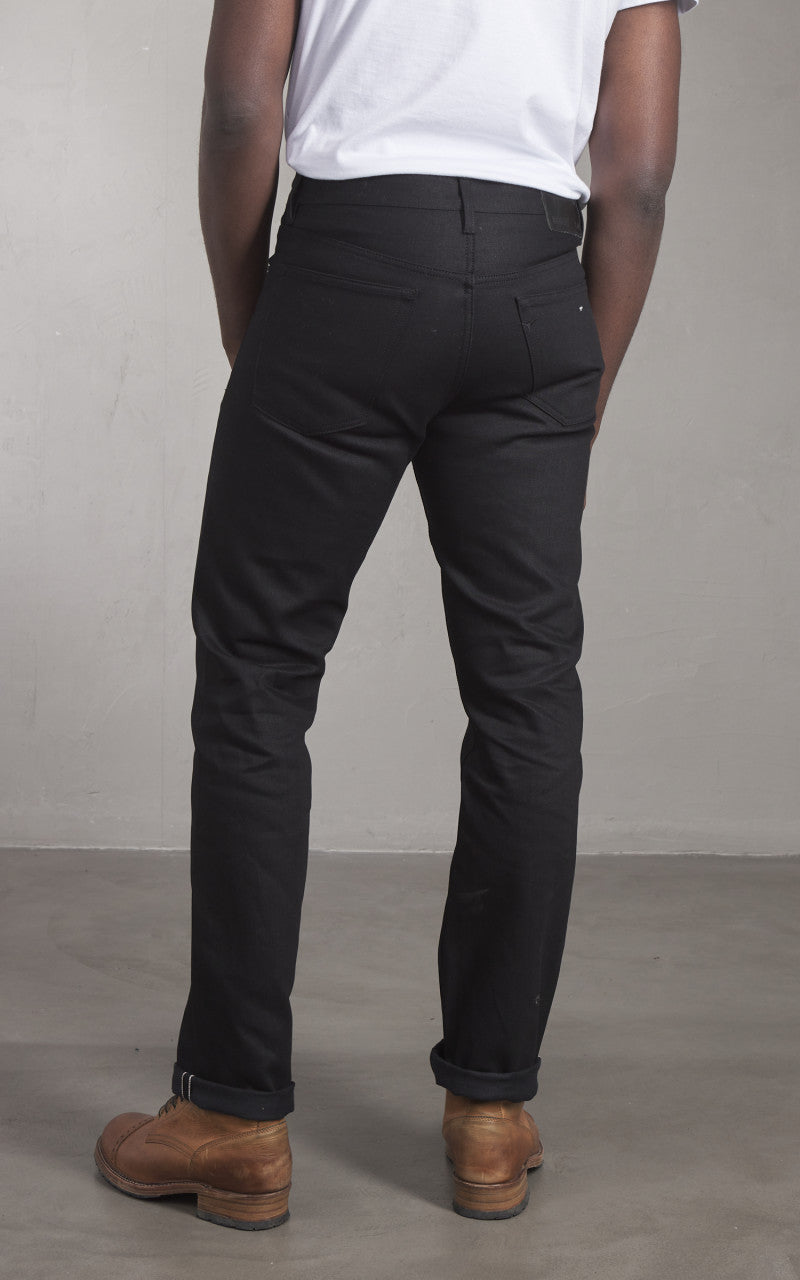 Benzak B-02 Straight Black Slub Selvedge Black 13oz