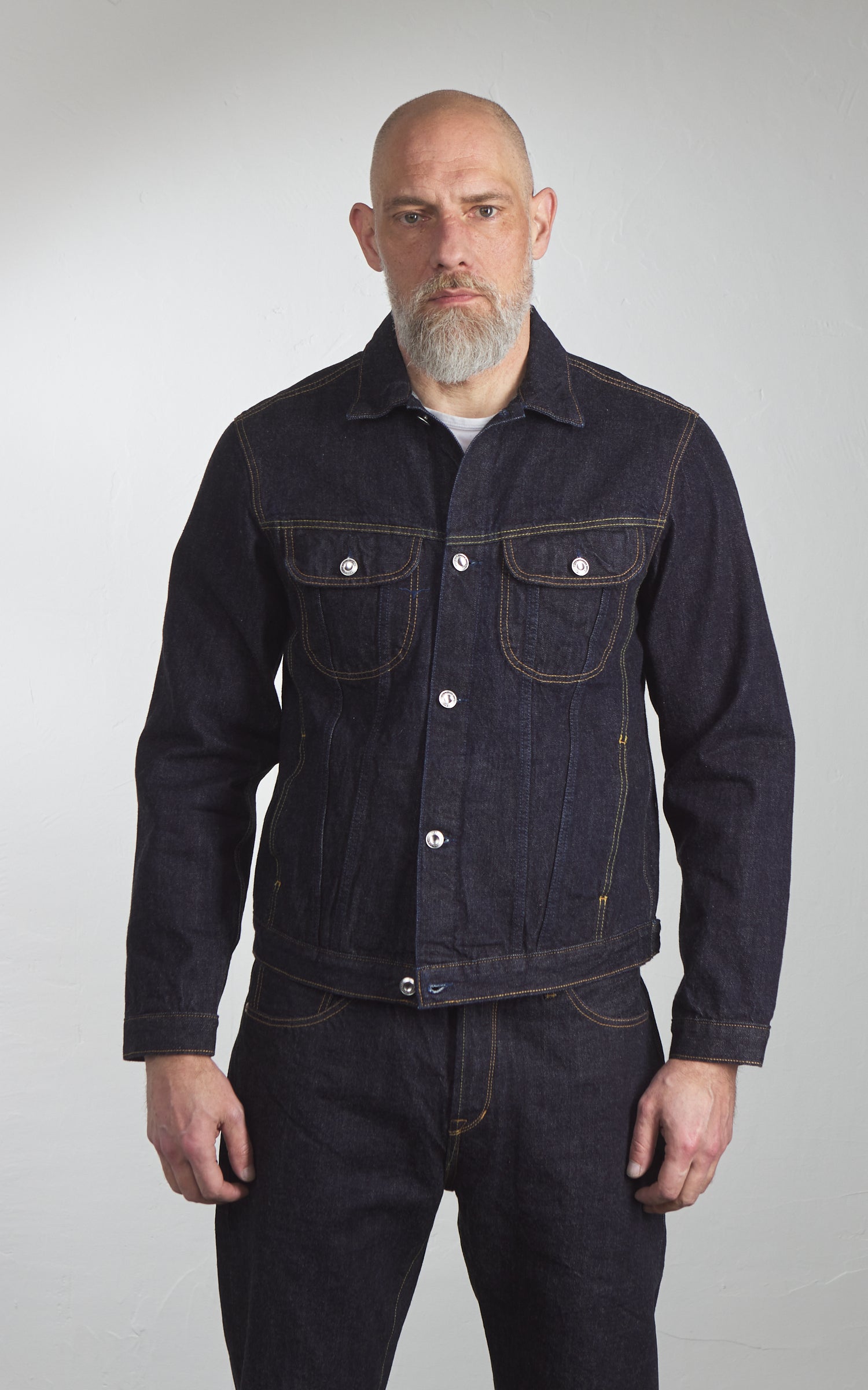 Benzak BDJ-05 Trucker Jacket Forties Era Selvedge Indigo 14oz