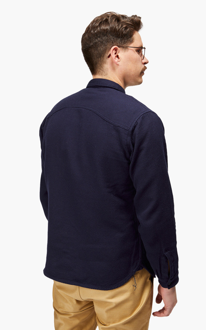 Benzak BWS-02 Utility Shirt Sashiko Double Gauze 8.5oz