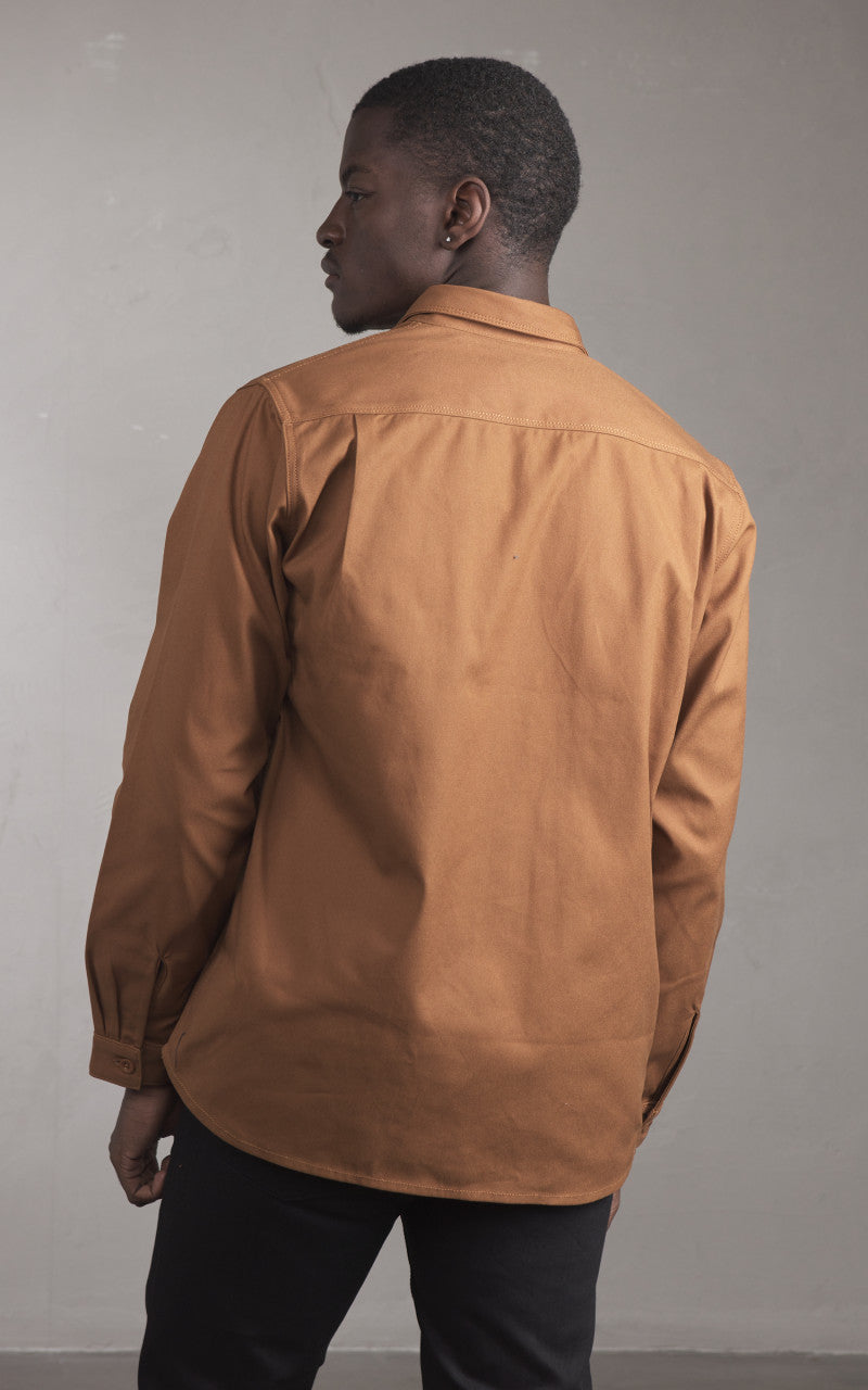 Benzak BWS-04 Scout Overshirt Duck Canvas Selvedge Brown