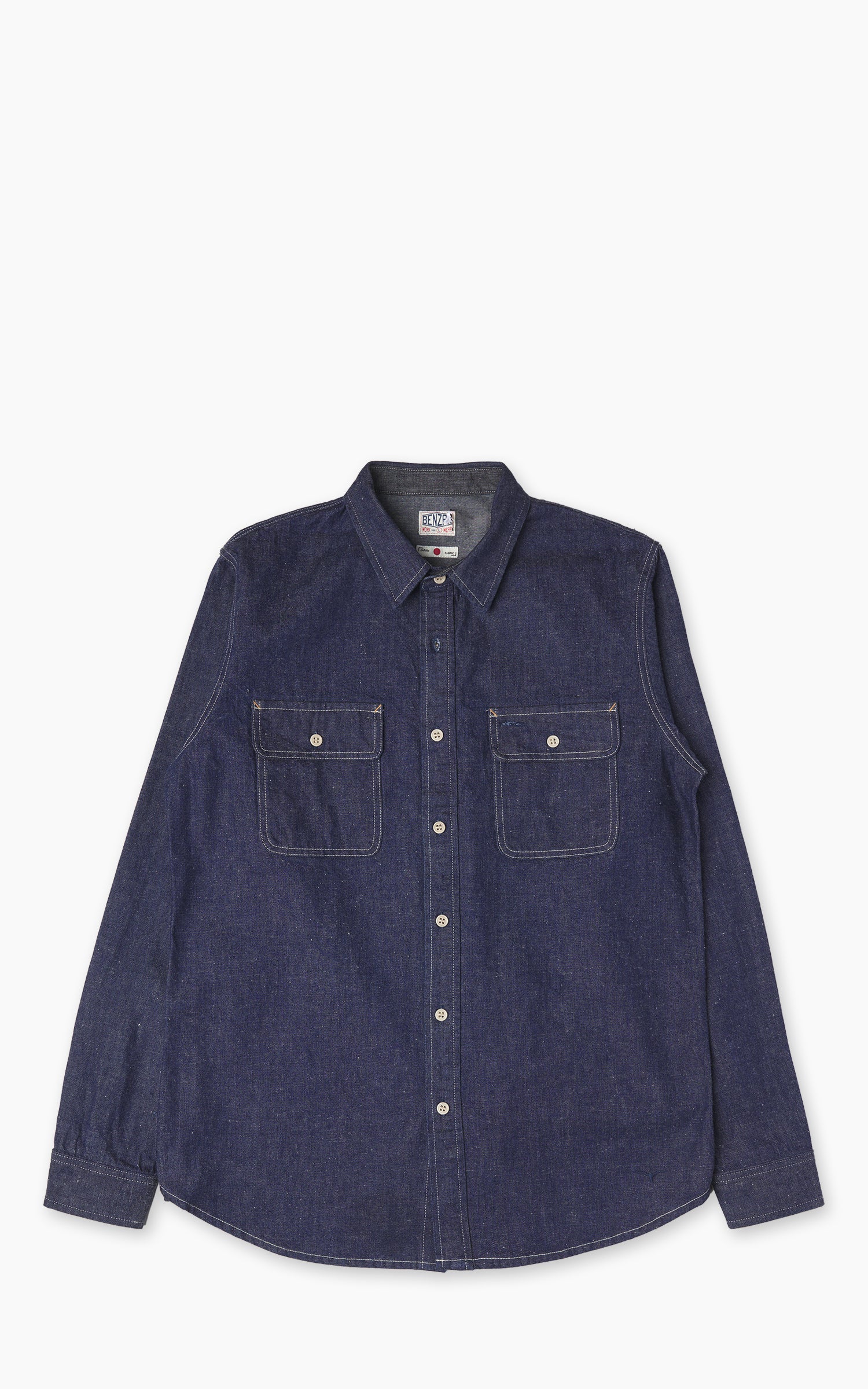 Benzak BWS-06 Worker Shirt Union Denim Indigo 9.5oz